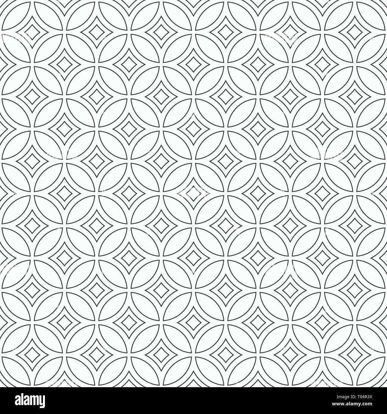 Oriental seamless pattern. Modern stylish texture. Linear style