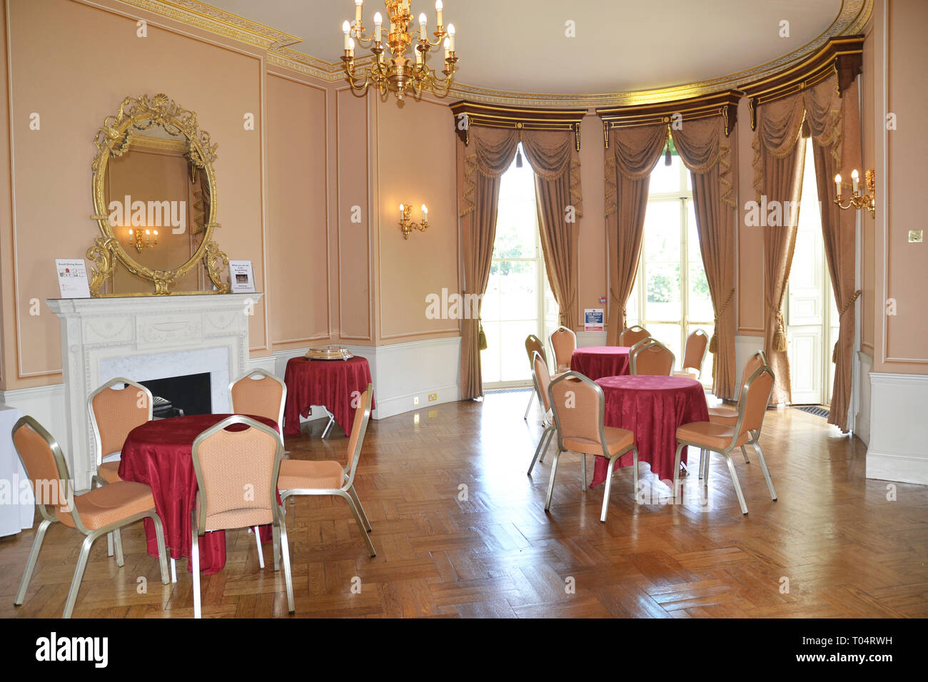 Inside Hylands House, Writtle, Chelmsford, Essex, UK Stock Photo