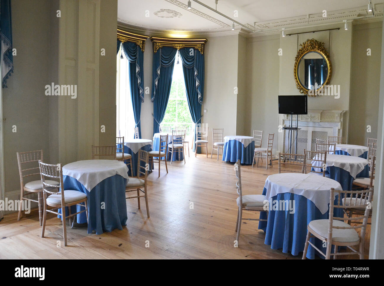 Inside Hylands House, Writtle, Chelmsford, Essex, UK Stock Photo