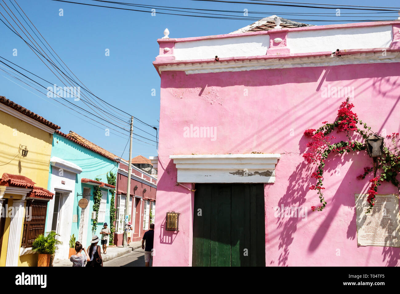 Colombia Cartagena Old Walled City Center centre Getsemani neighborhood