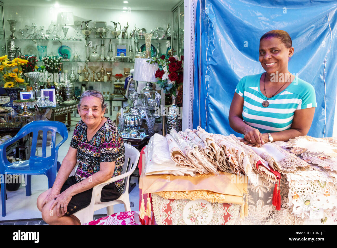Cartagena Colombia,Center,centre,Getsemani,Hispanic ethnic resident residents,senior seniors citizen citizens,woman female women,Black Afro Caribbean, Stock Photo