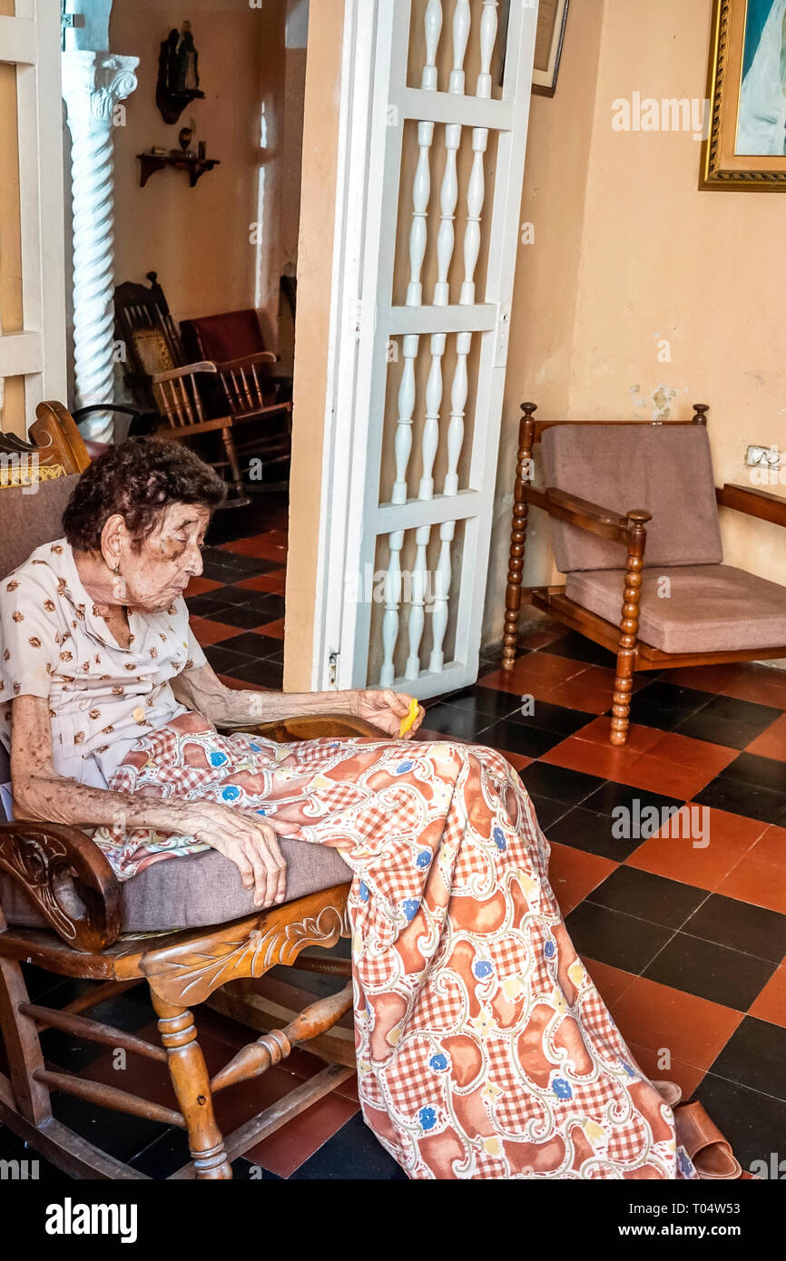 Old Woman Rocking Chair Stock Photos Old Woman Rocking Chair