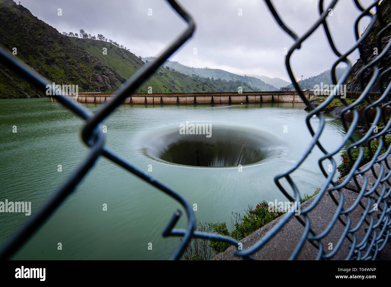 The Lake Berryessa Glory Hole Stock Photo Alamy