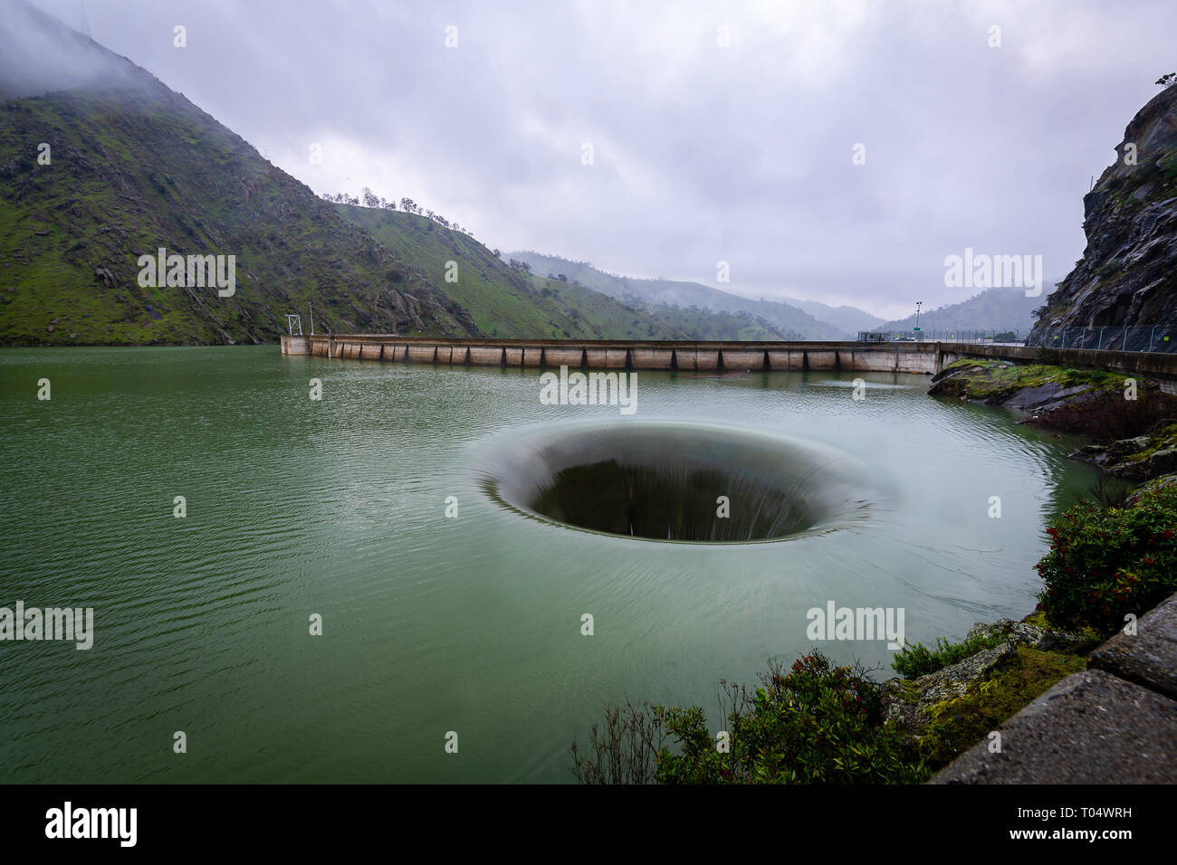 The Lake Berryessa Glory Hole Stock Photo Alamy