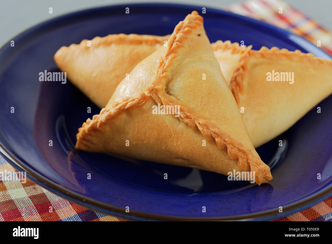 Tatar Pie Triangle Echpochmak, Russian Kurnik, Delicious Pastry