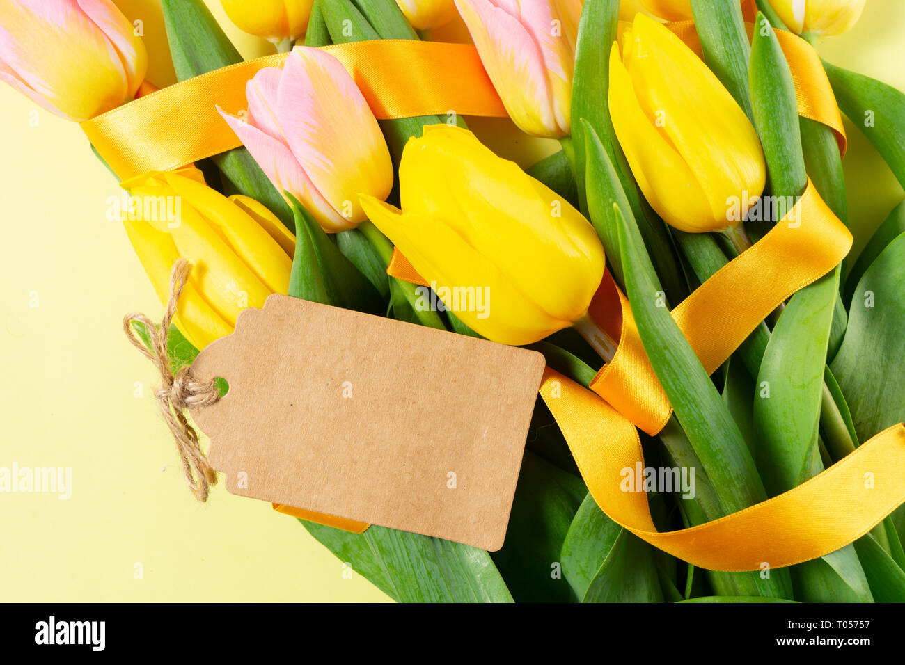 Easter scene with colored eggs Stock Photo Alamy
