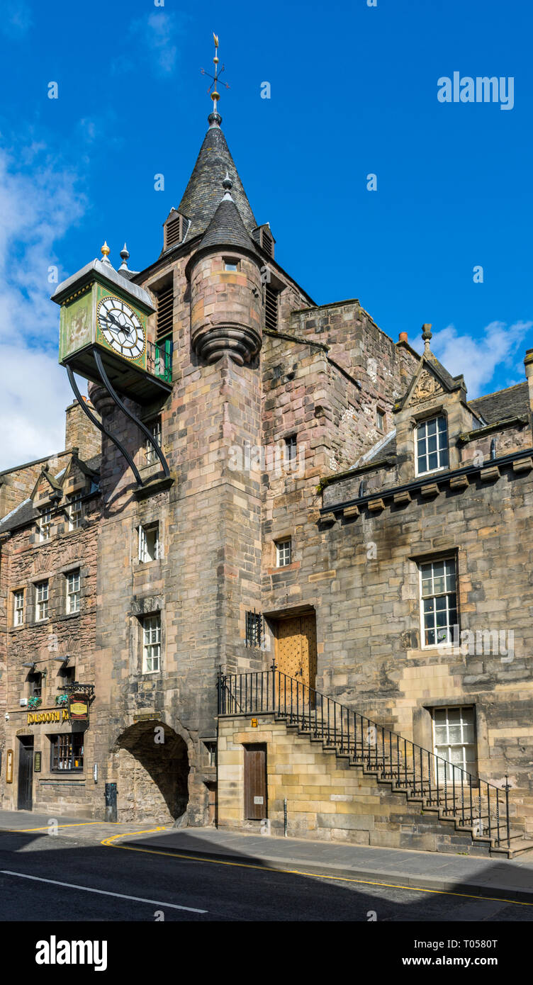 The Old Tolbooth building, High Street, Royal Mile, Edinburgh, Scotland, UK Stock Photo