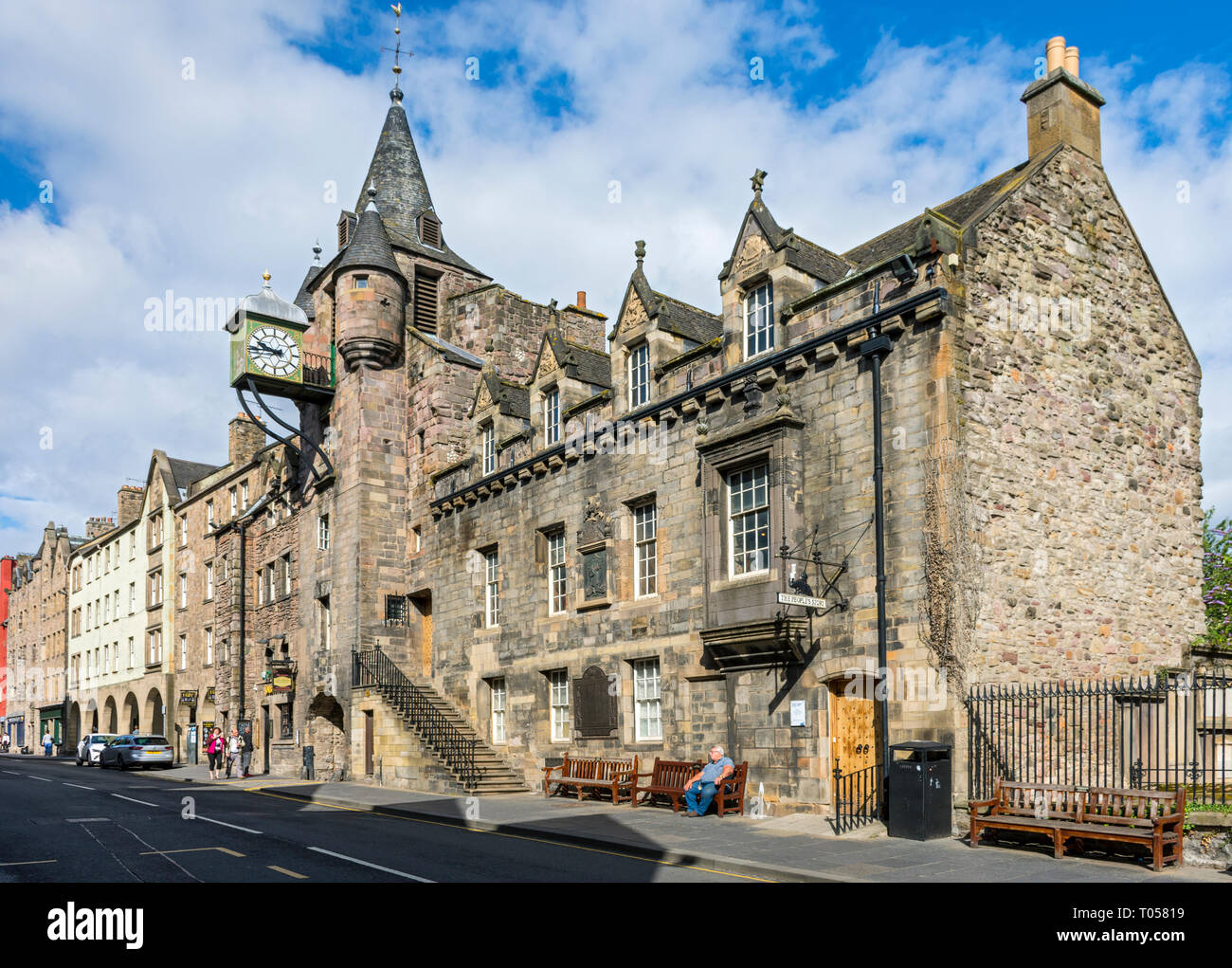 The Old Tolbooth building, High Street, Royal Mile, Edinburgh, Scotland, UK Stock Photo