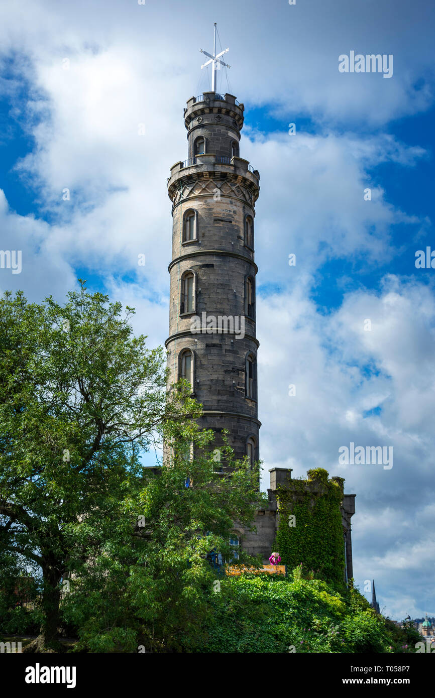 The Nelson Monument, Calton Hill, Edinburgh, Scotland, UK Stock Photo