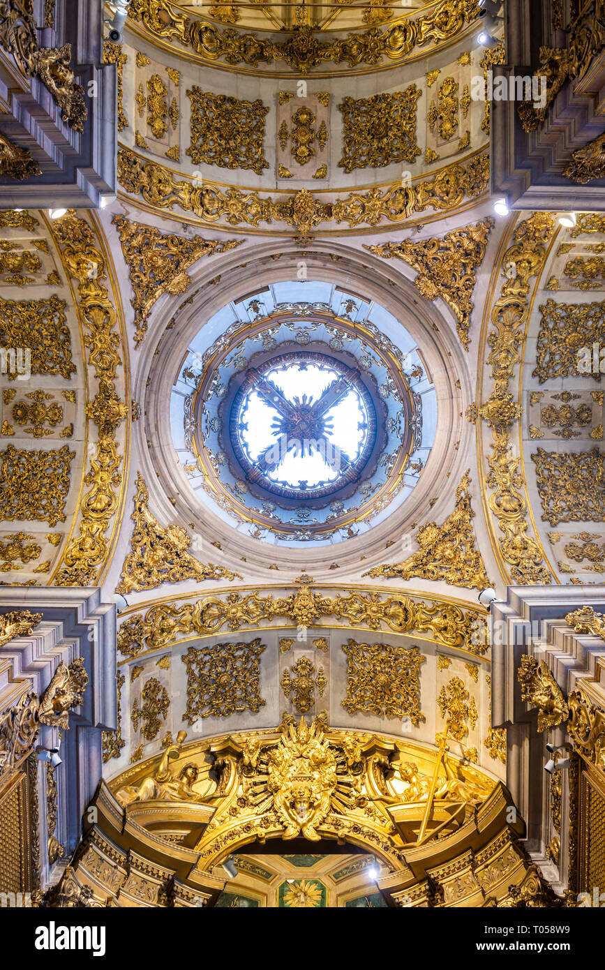 The Chapel of Saint Anthony at the Museu Nacional do Azulejo, Lisbon, Portugal. Stock Photo