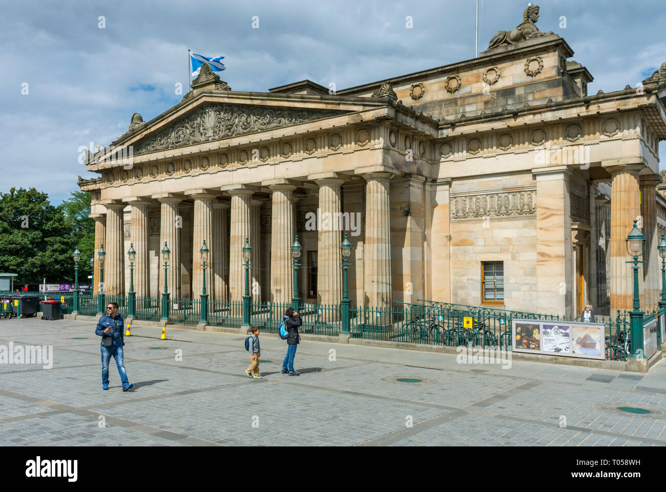 The Royal Scottish Academy building (William Henry Playfair 1826), The Mound, Edinburgh, Scotland, UK Stock Photo