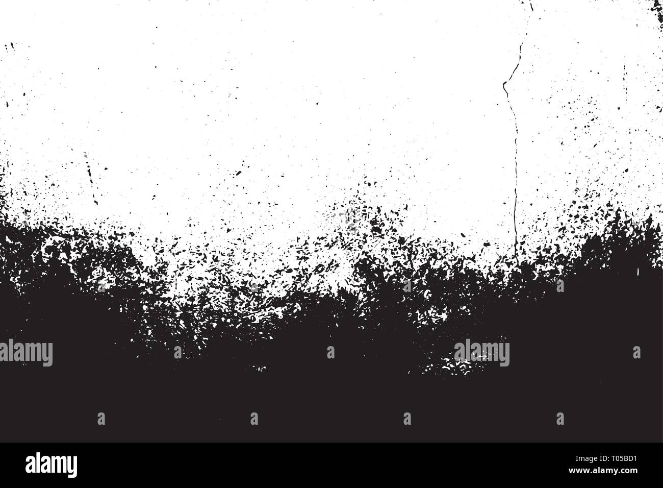 Black and white grunge urban texture vector with copy space. Abstract ...