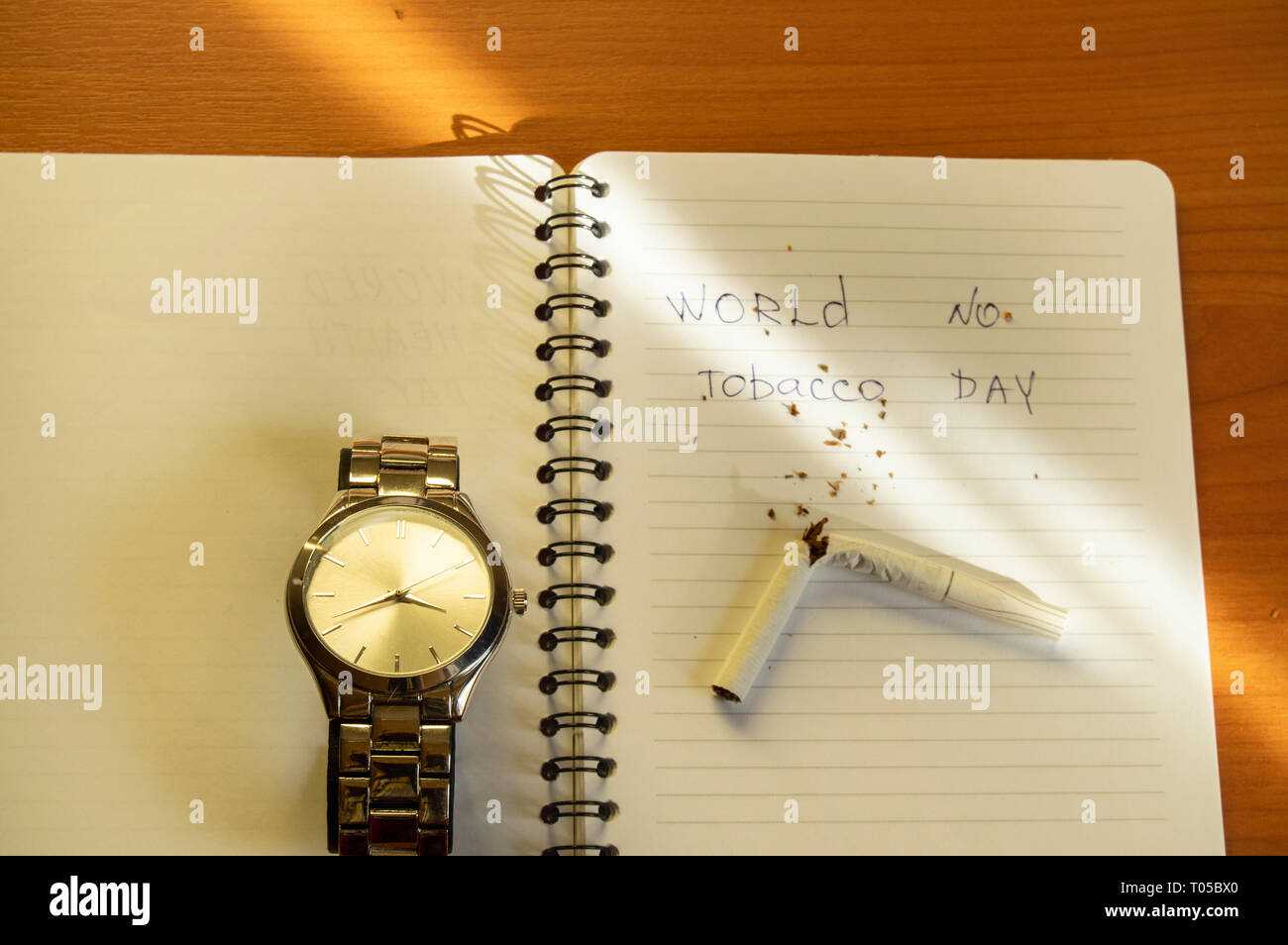 Cigarette and diary hi-res stock photography and images