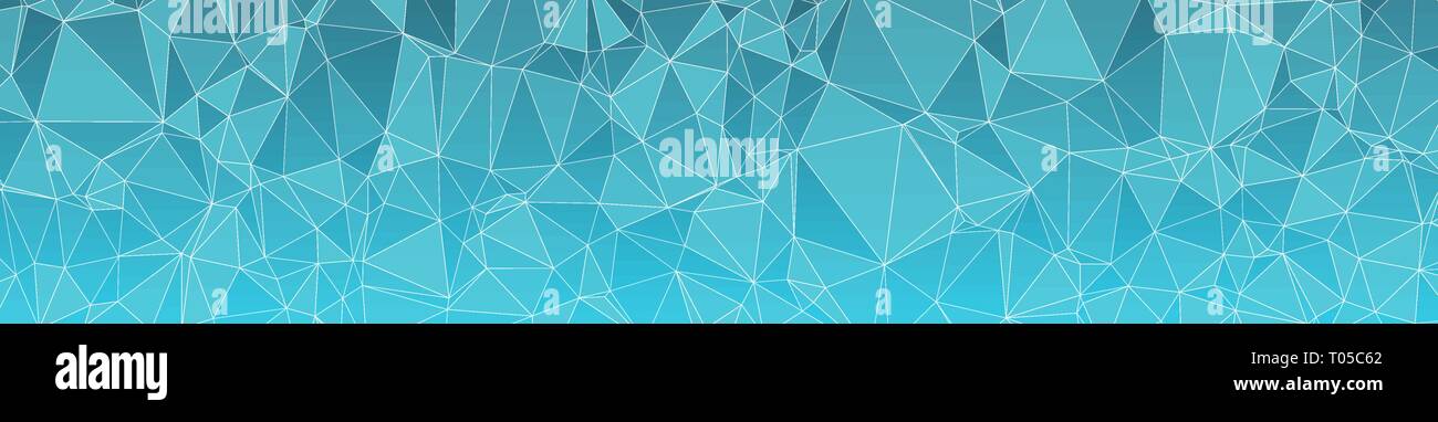 Futuristic style vector triangles shapes connected Stock Vector