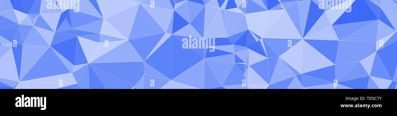 Wide Vector Banner Background Triangles Shapes Chaos Stock Vector