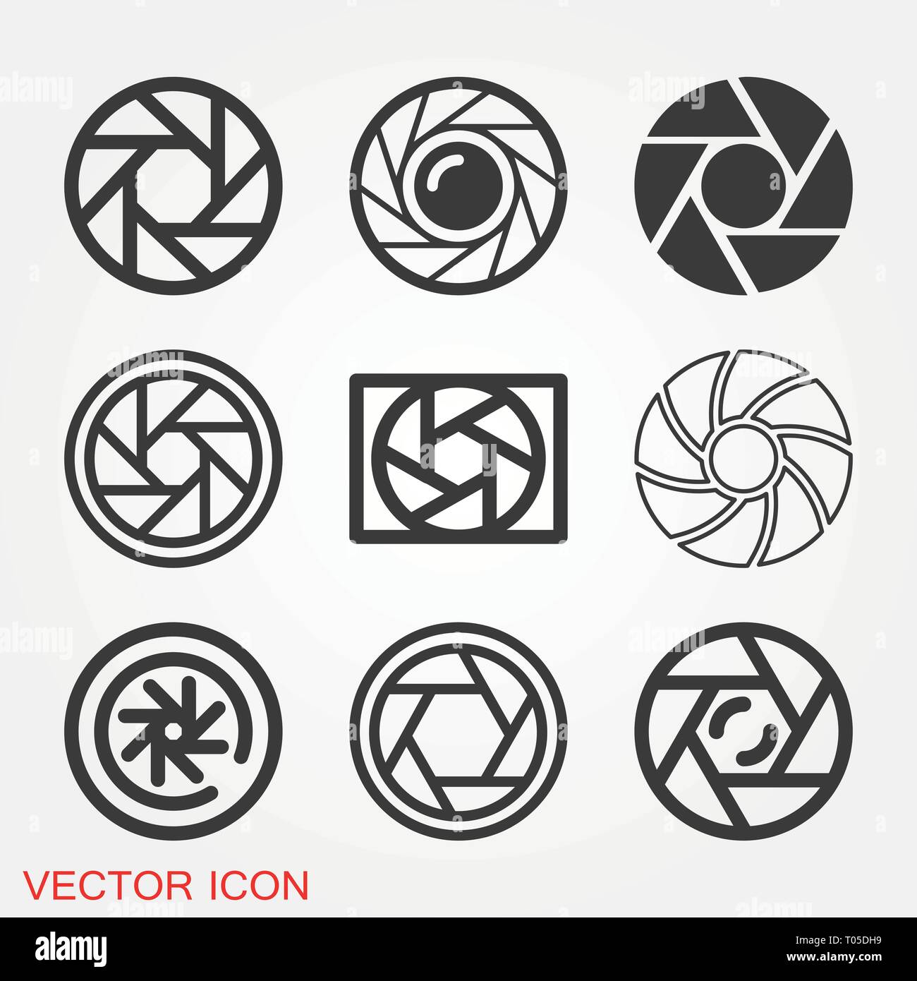 Camera objective icon vector sign symbol Stock Vector Image & Art Alamy