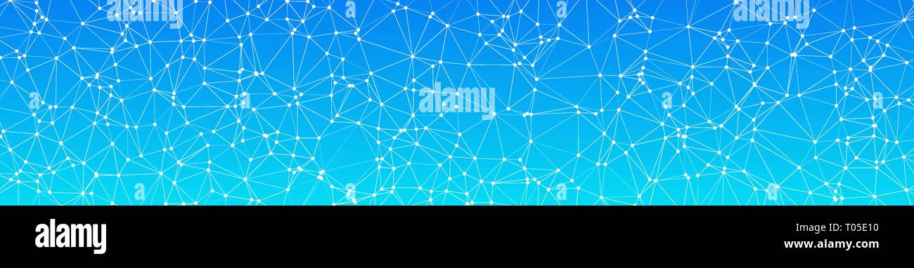 Wide diagram layout, vector triangles and circles connected Stock Vector