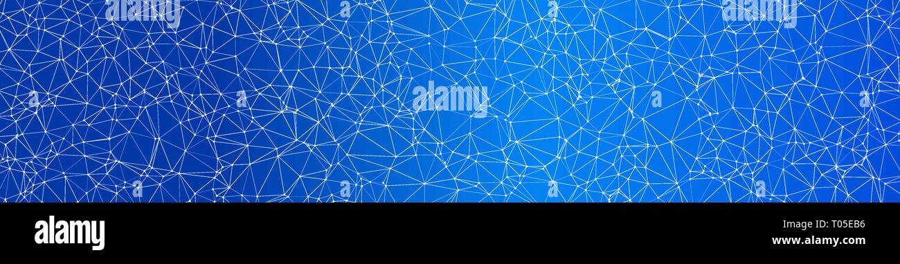 Triangular style long banner vector conception Stock Vector