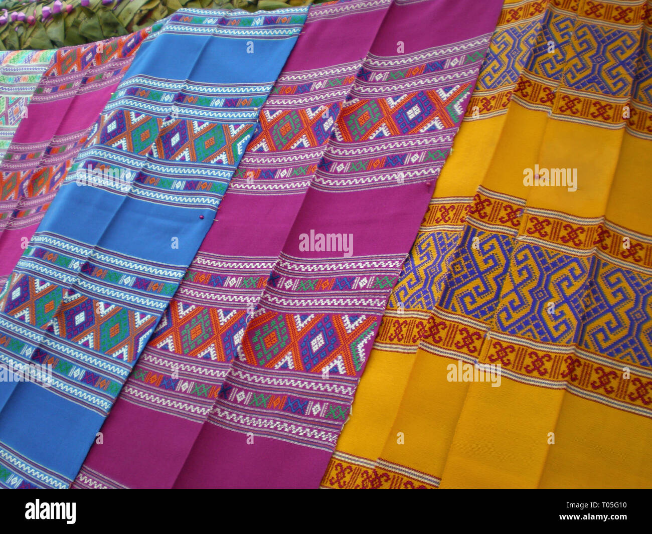 Thai Silk Pattern and Design Stock Photo - Alamy