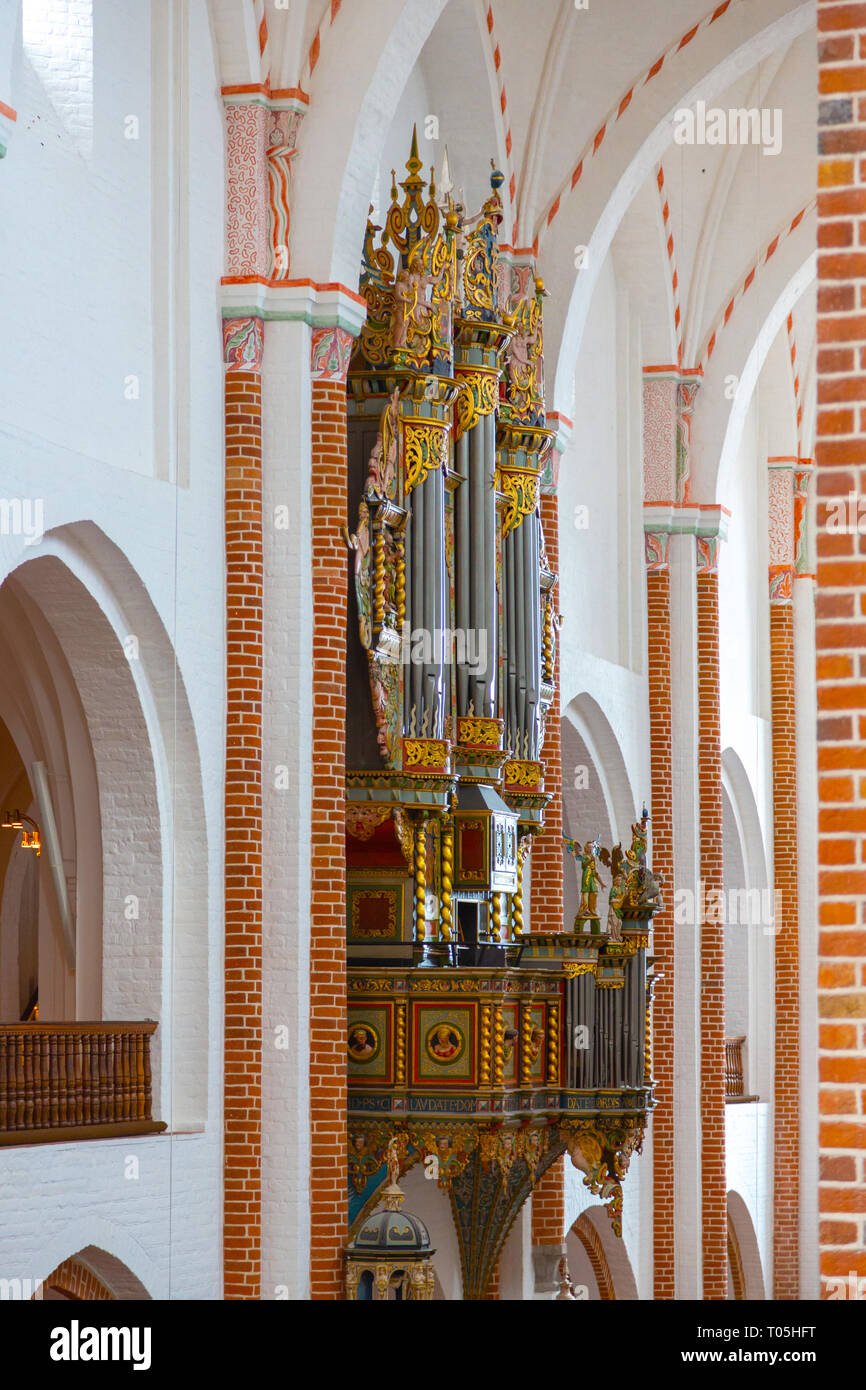 Cathedral pipe organ in interior Stock Photo - Alamy