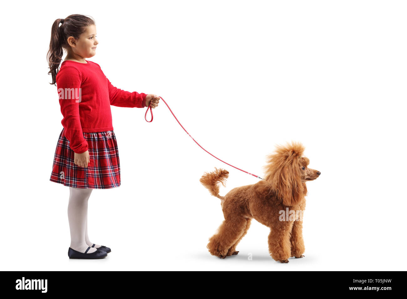 Girl holding dog leash hires stock photography and images Alamy