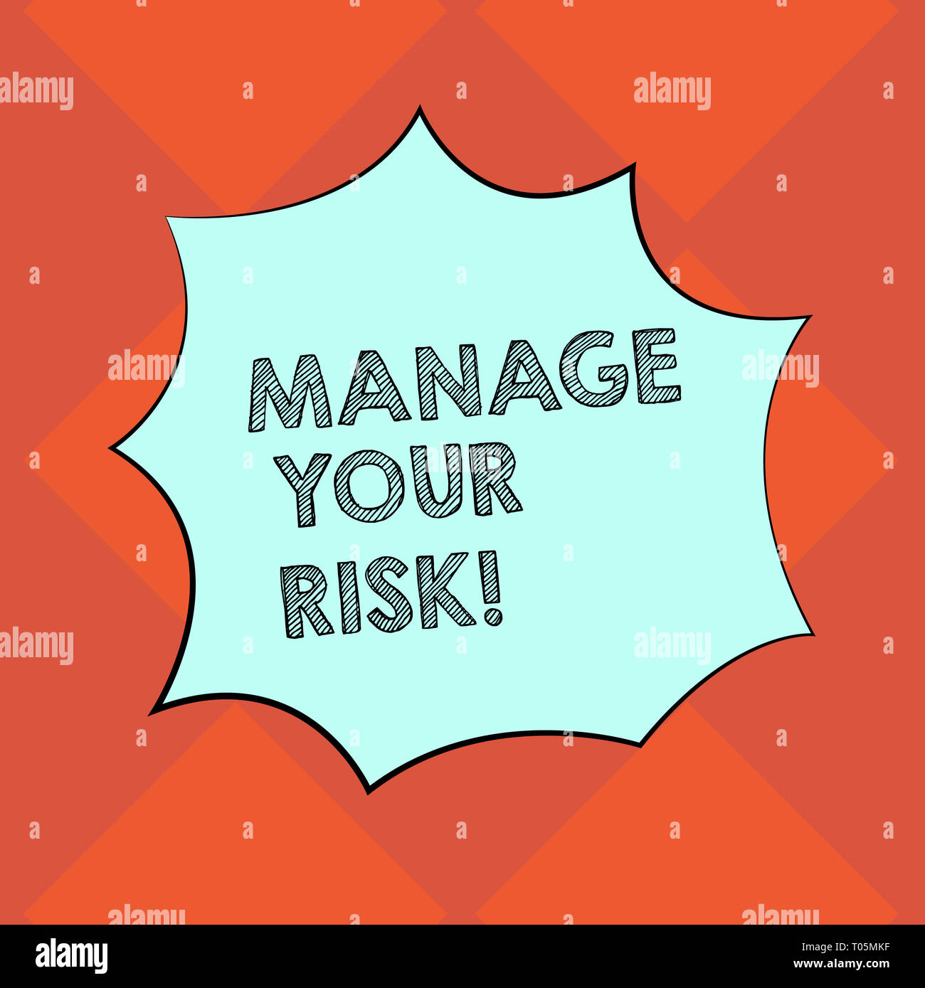Handwriting text writing Manage Your Risk. Conceptual photo practice of ...