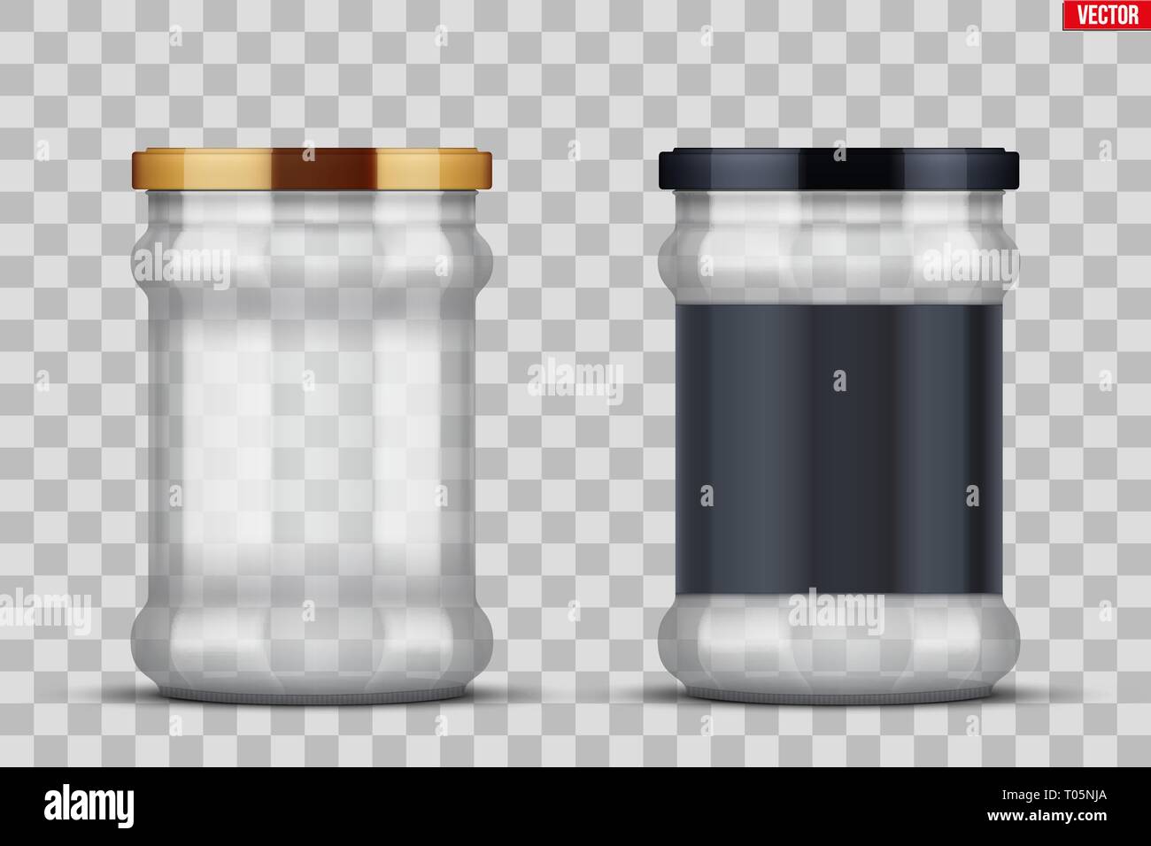 Empty transparent glass jars hi-res stock photography and images - Alamy