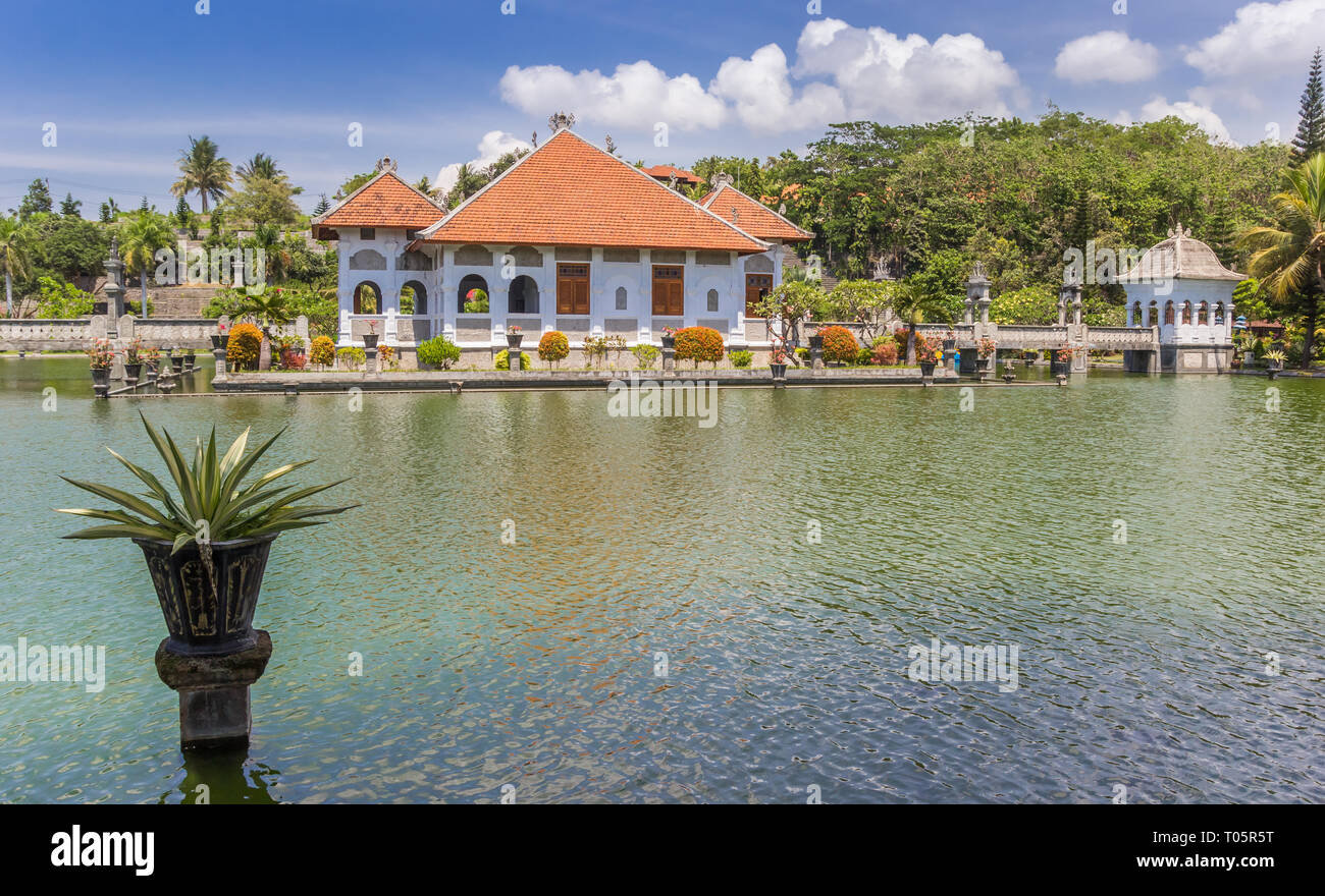 Taman Ujung Soekasada water palace on Bali, Indonesia Stock Photo