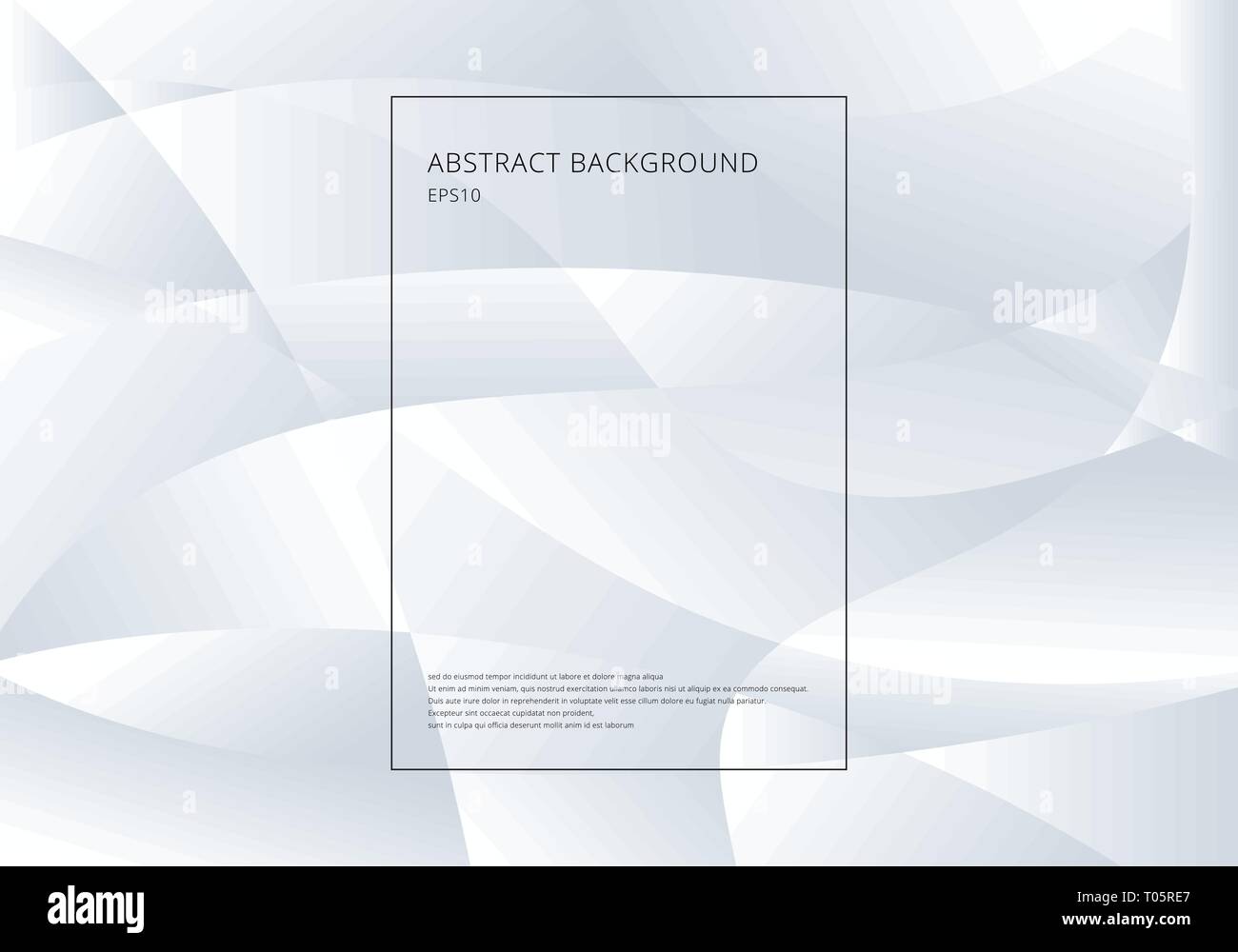 Abstract white and gray gradient color curve background. Technology ...