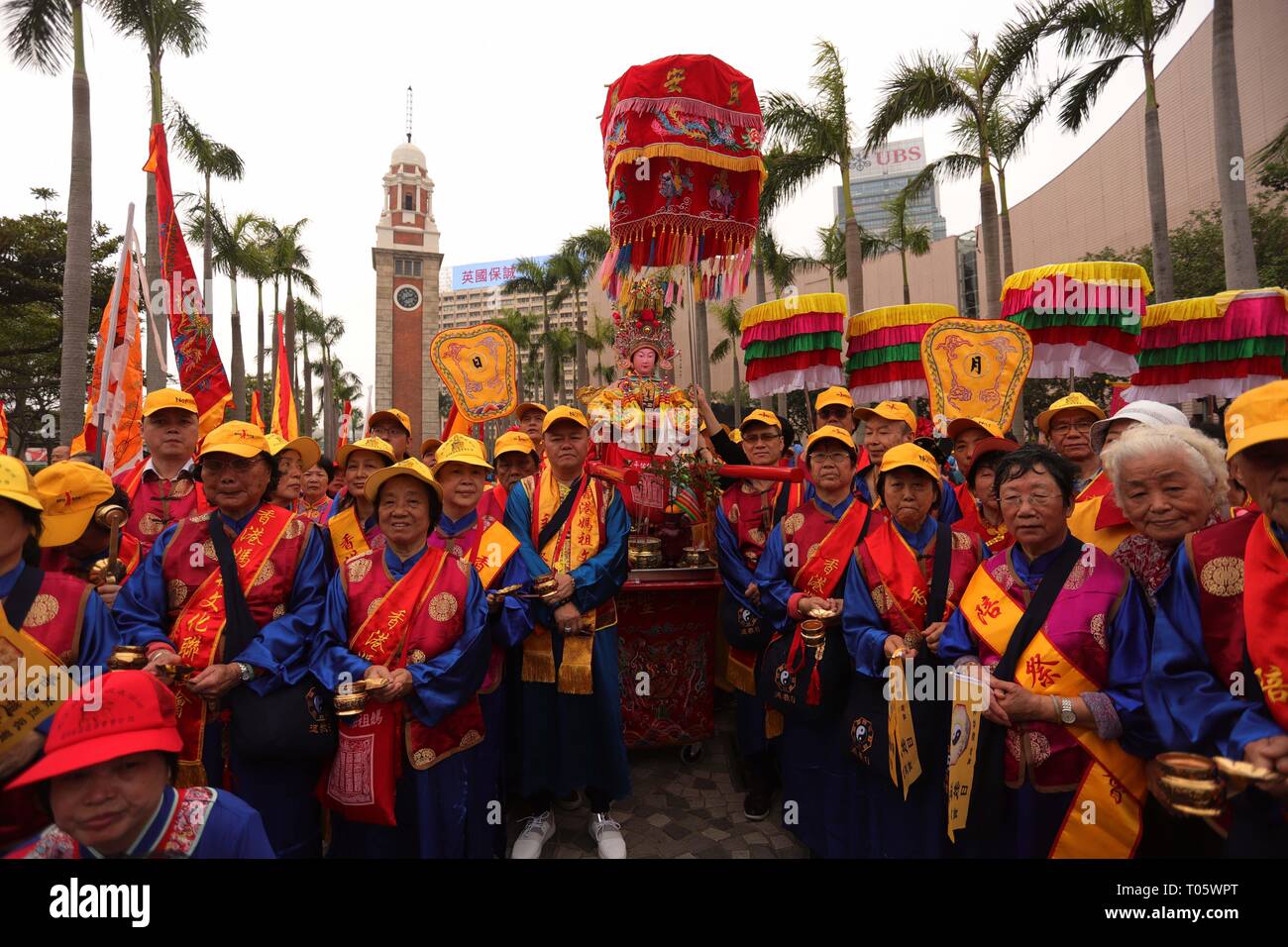 Hong Kong China 17th Mar 2019 Worshippers Of Ma Zu A Chinese