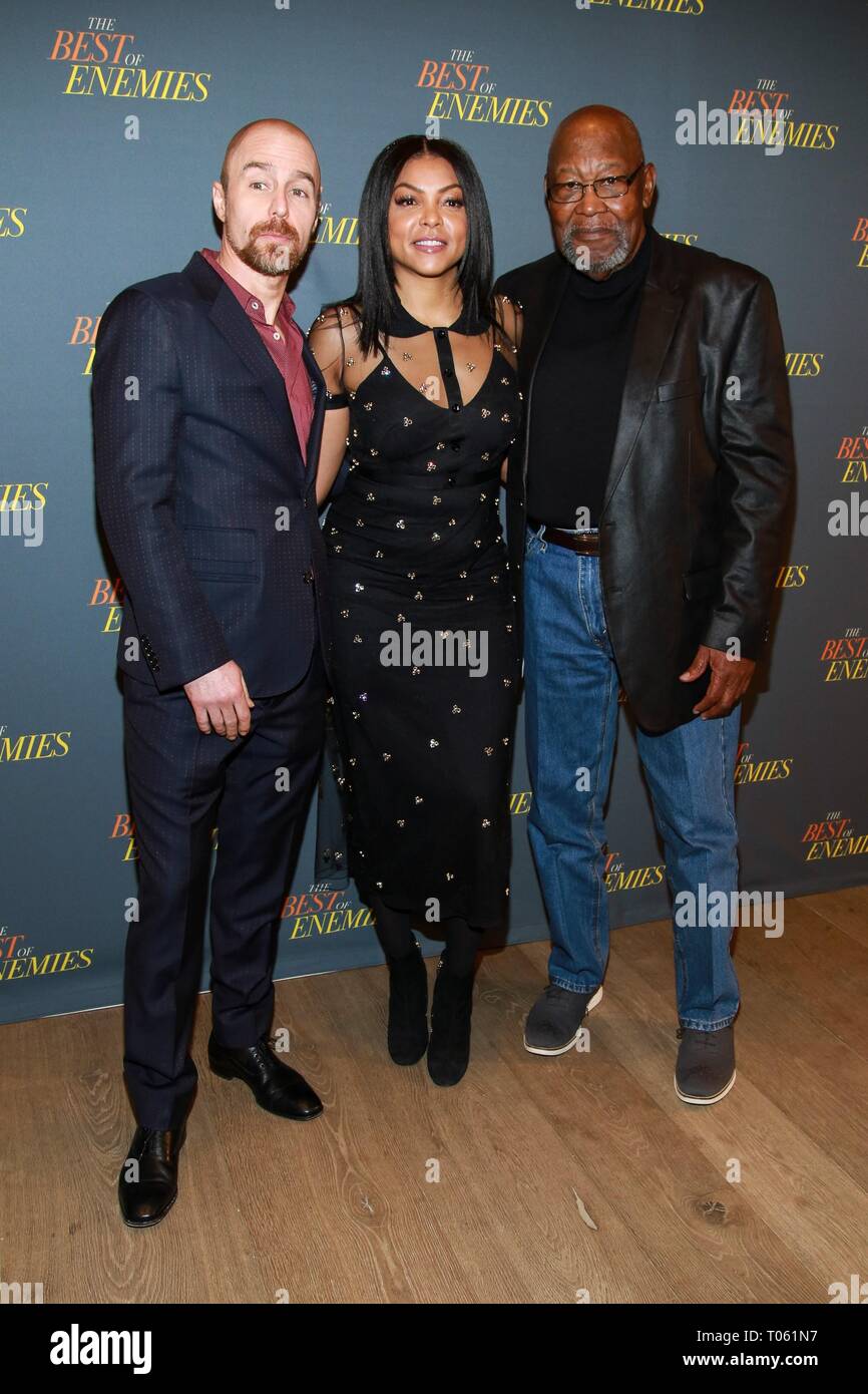 Samuel Riddick New York, USA. 17th Mar, 2019. Bill Riddick, Taraji P. Henson, Sam ...