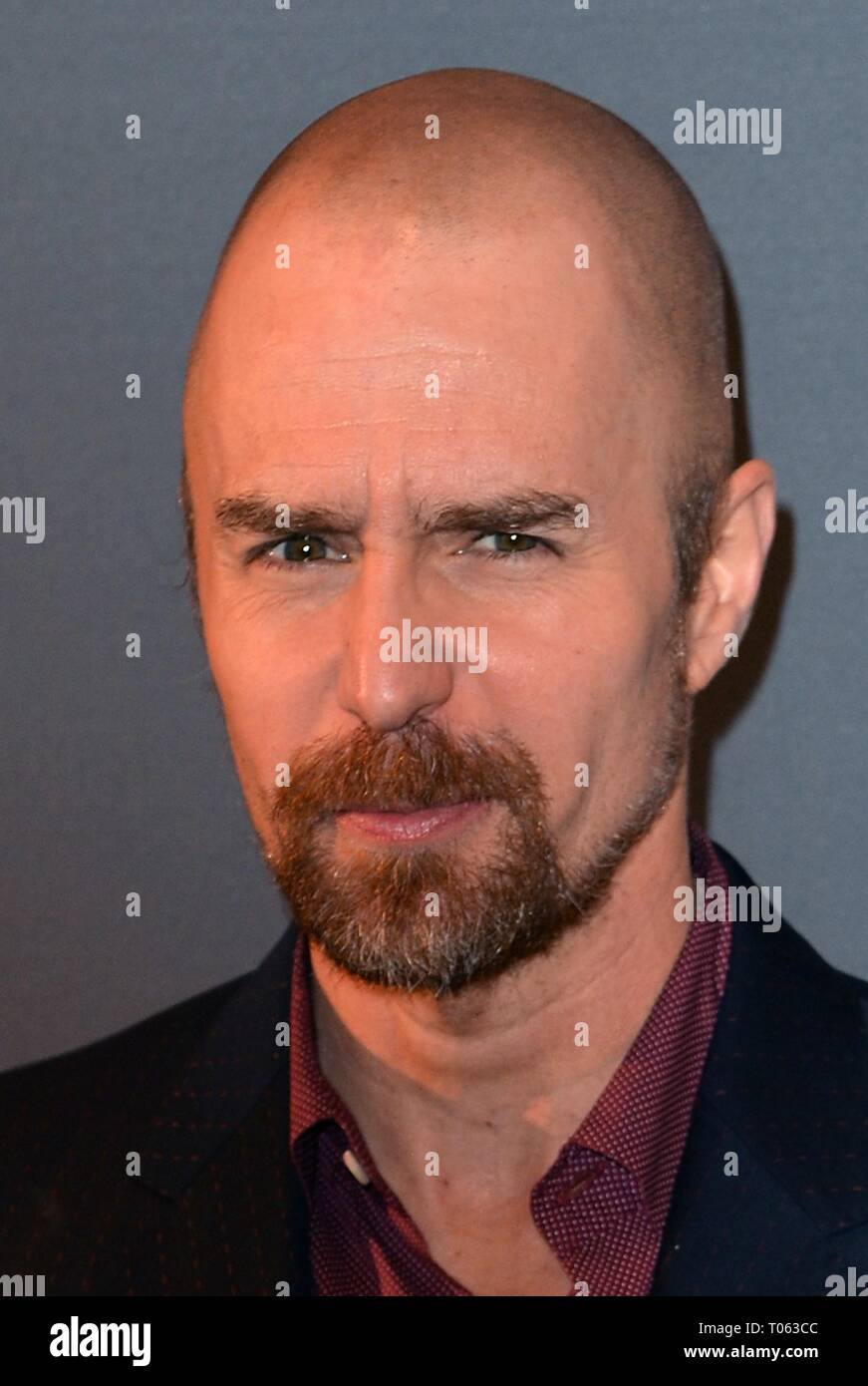 New York, USA. 17th Mar, 2019. Sam Rockwell at arrivals for THE BEST OF ENEMIES Photo Call, The Whitby Hotel Theater, New York, NY March 17, 2019. Credit: Kristin Callahan/Everett Collection/Alamy Live News Stock Photo