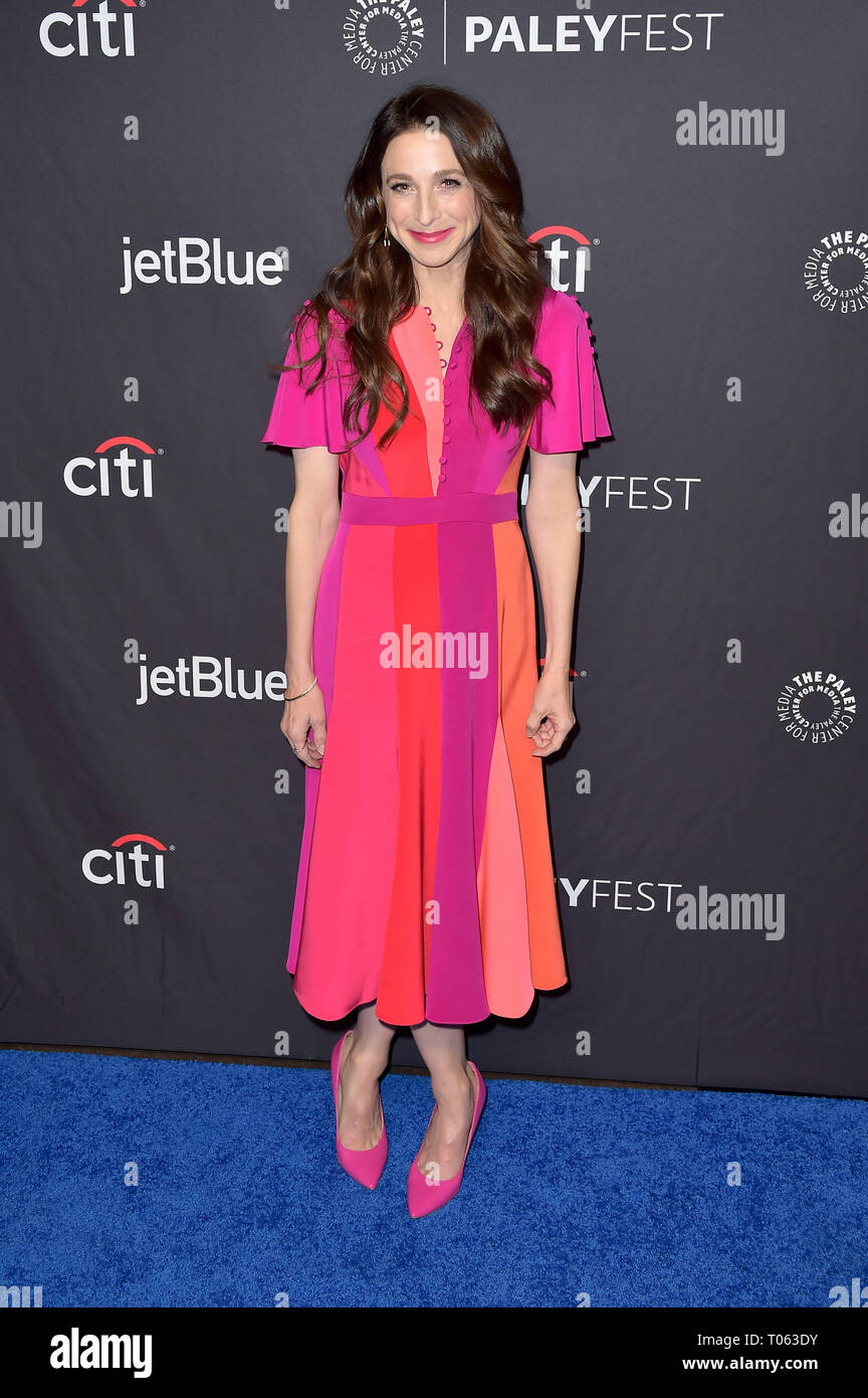 Los Angeles, USA. 15th Mar, 2019. Marin Hinkle screening the Amazon Prime video series 'The Marvelous Mrs. Maisel' at the 36th Paleyfest 2019 at the Dolby Theater, Hollywood. Los Angeles, 15.03.2019 | usage worldwide Credit: dpa picture alliance/Alamy Live News Stock Photo