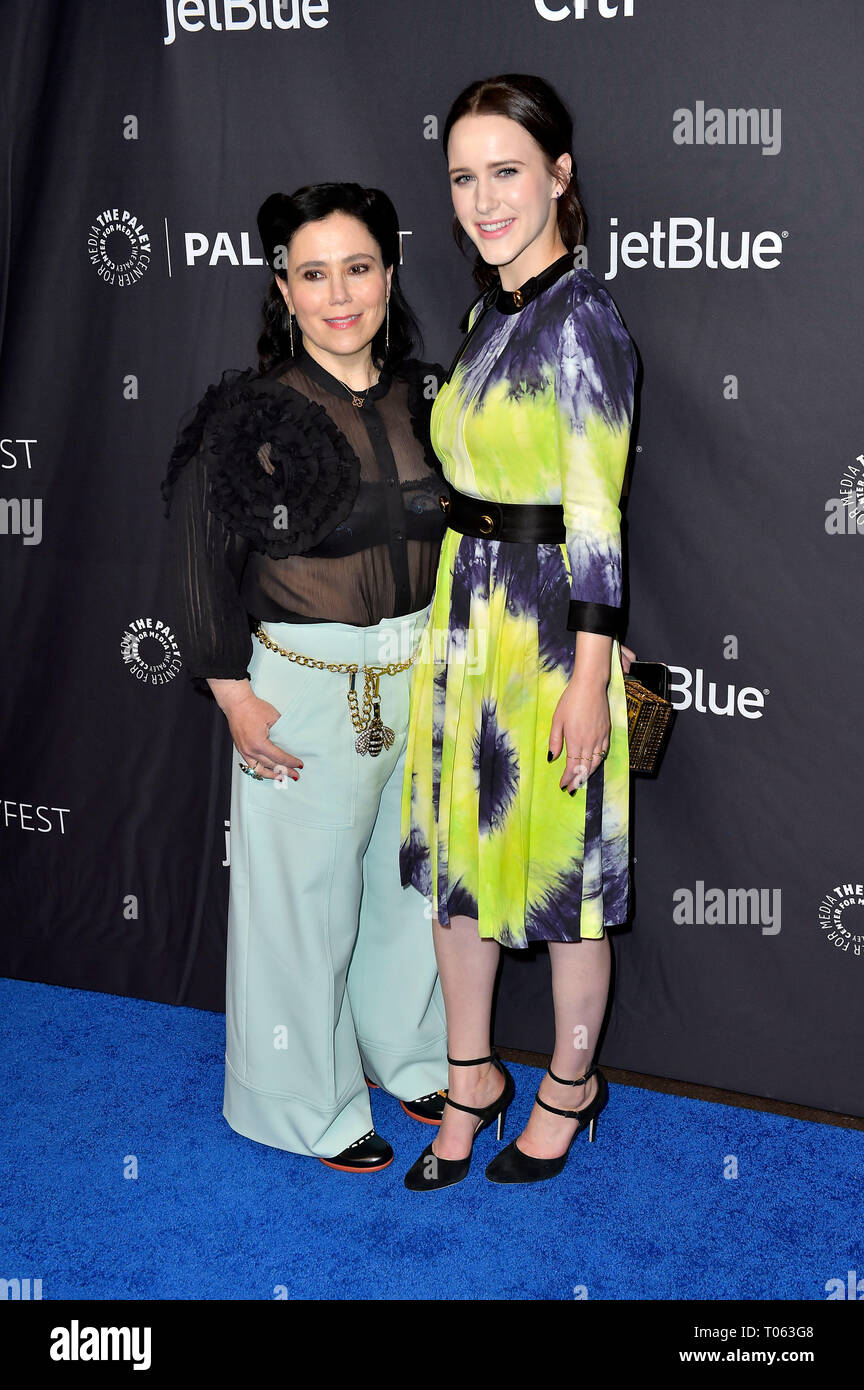 Los Angeles, USA. 15th Mar, 2019. Alex Borstein and Rachel Brosnahan screening the Amazon Prime Video series 'The Marvelous Mrs. Maisel' at the 36th Paleyfest 2019 at the Dolby Theater, Hollywood. Los Angeles, 15.03.2019 | usage worldwide Credit: dpa picture alliance/Alamy Live News Stock Photo