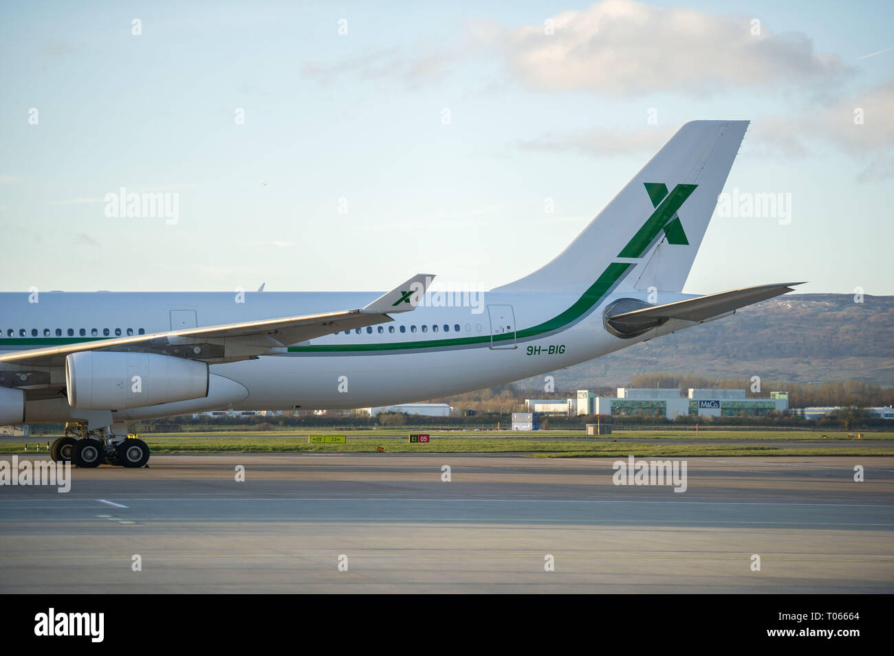 Glasgow UK 17 March 2019 Scotland Football Team s Private Aircraft 