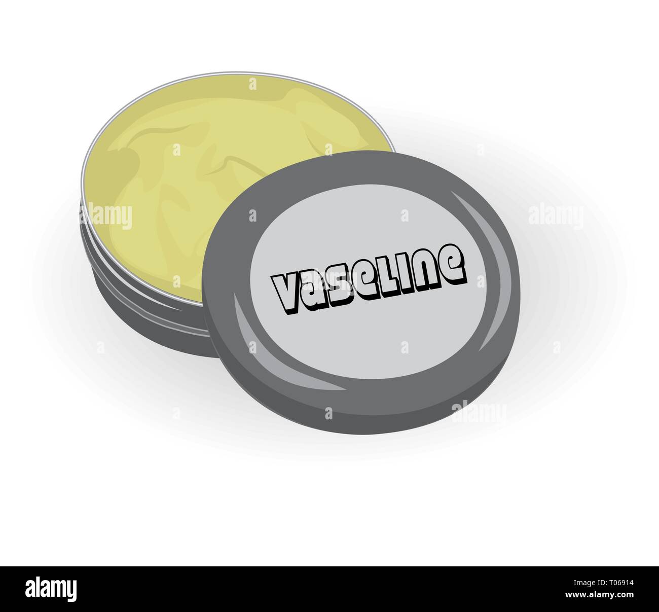 Vaseline petroleum for cosmetic use vector illustration on a white background isolated Stock Vector