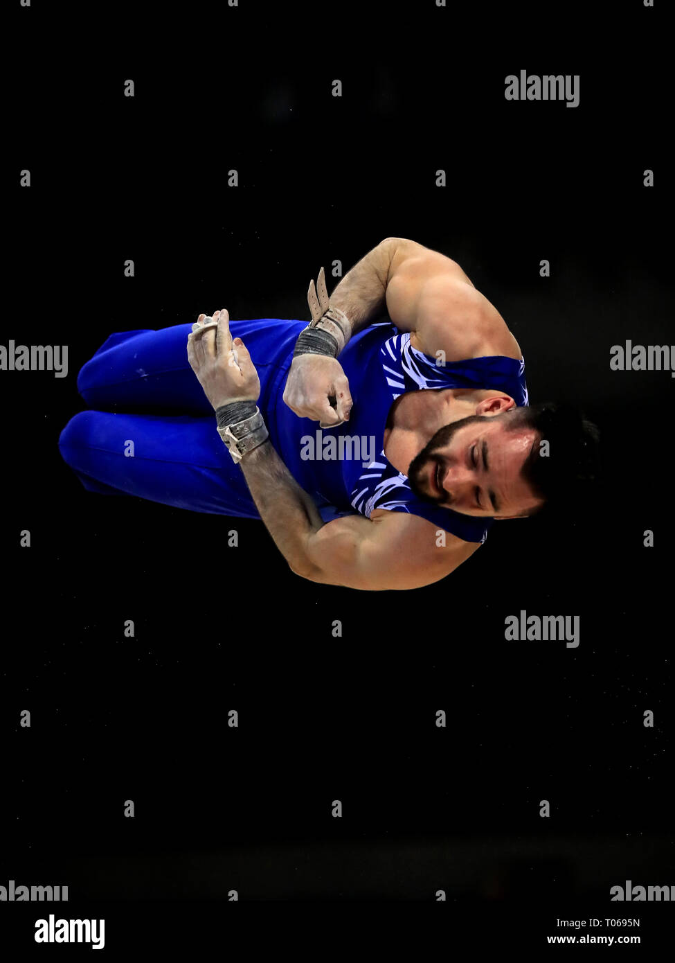 James Hall on the rings during day four of the Gymnastics British Championships 2019 at the M&S