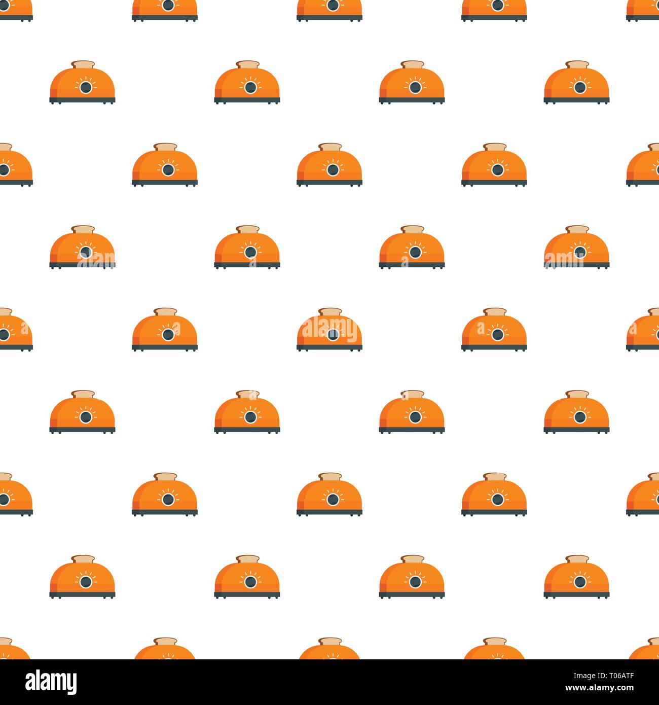 Classic toaster pattern seamless vector repeat for any web design Stock Vector