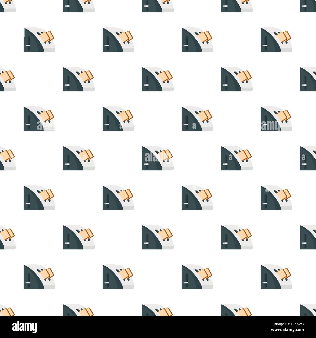 Modern toaster pattern seamless vector repeat for any web design Stock Vector