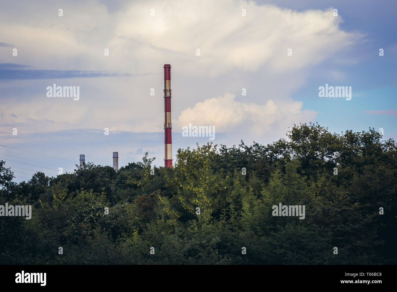Zeran Power Station in Warsaw, Poland Stock Photo