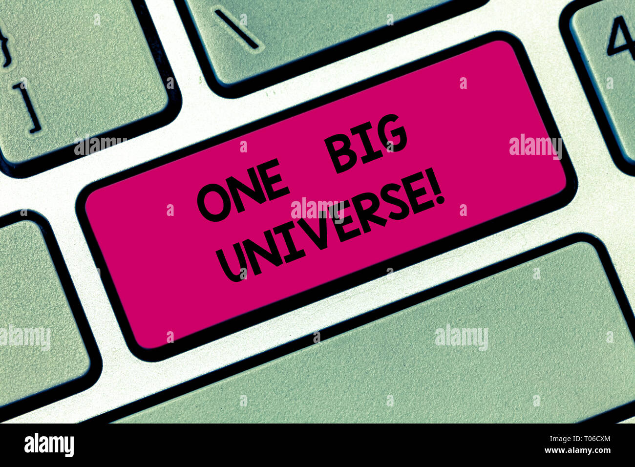 Conceptual hand writing showing One Big Universe. Concept meaning all ...