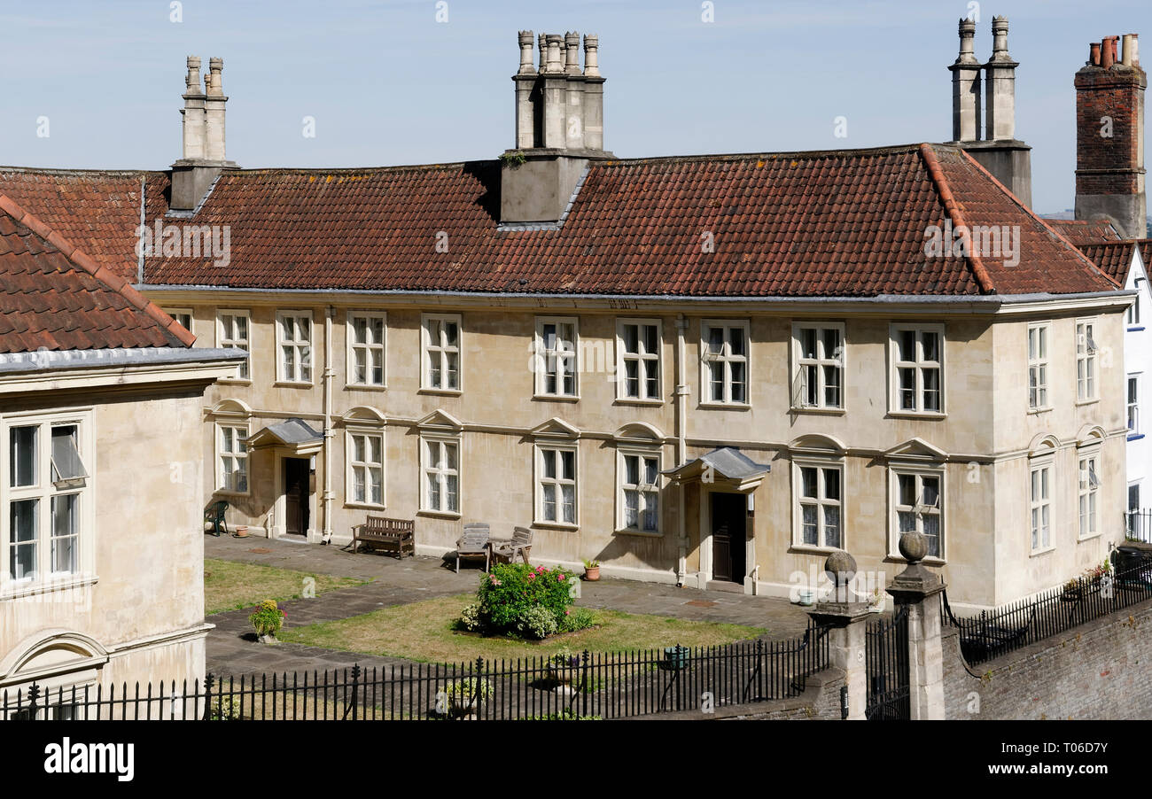 Colstons Almshouses, St Michaels Hill, Bristol, UK Grade I listed