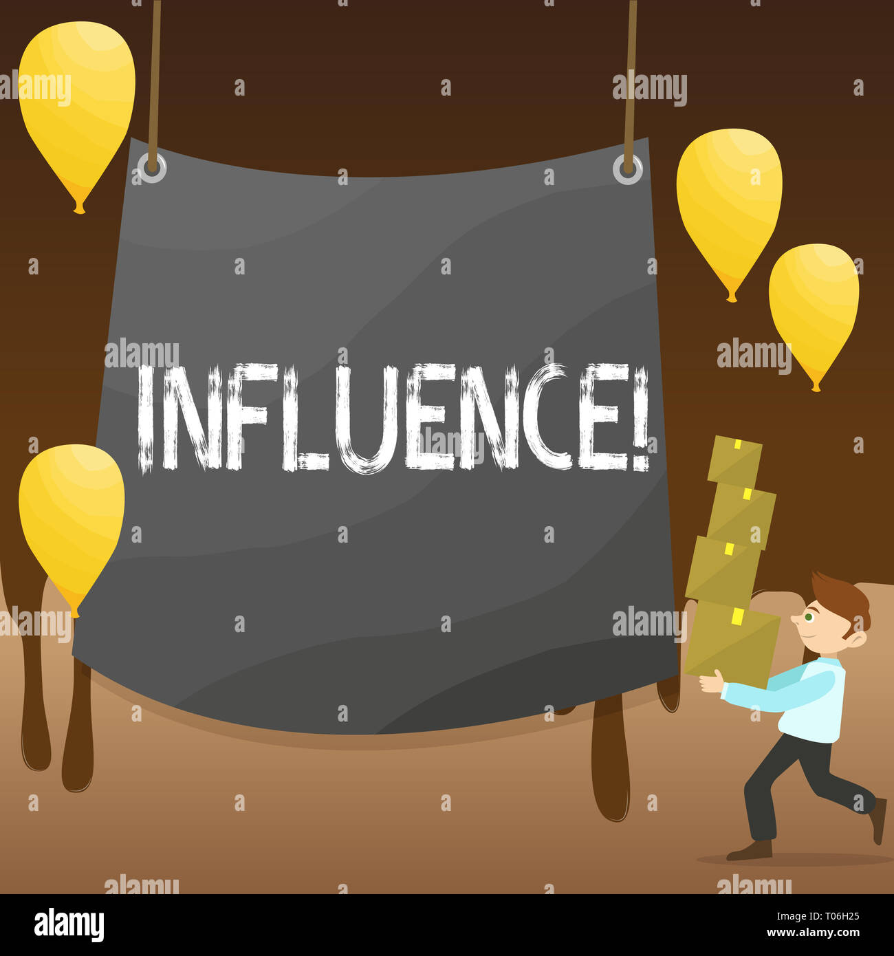 Text sign showing Influence. Business photo showcasing Capacity to have ...