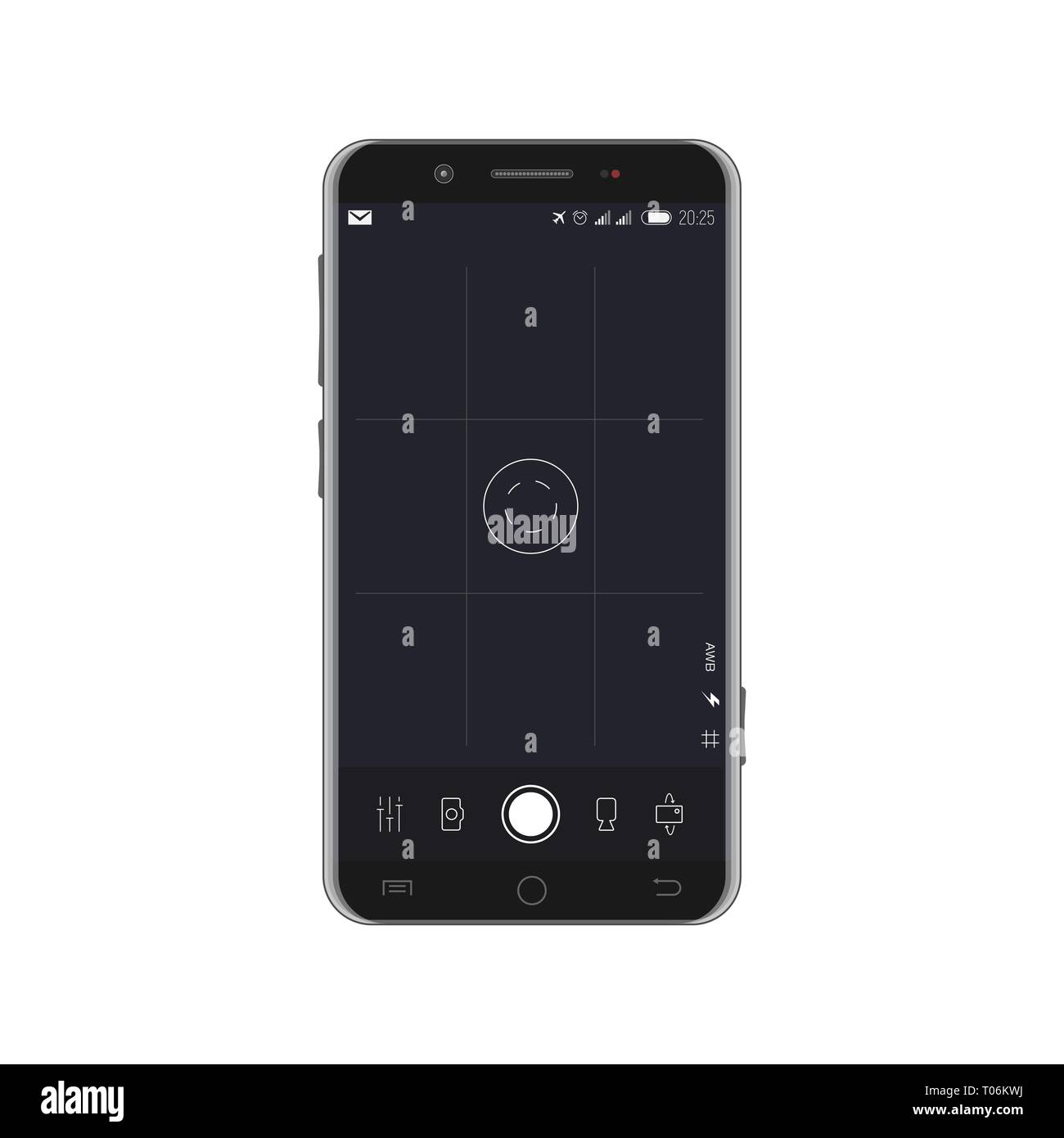 Smartphone with camera overlay Stock Vector Image & Art Alamy