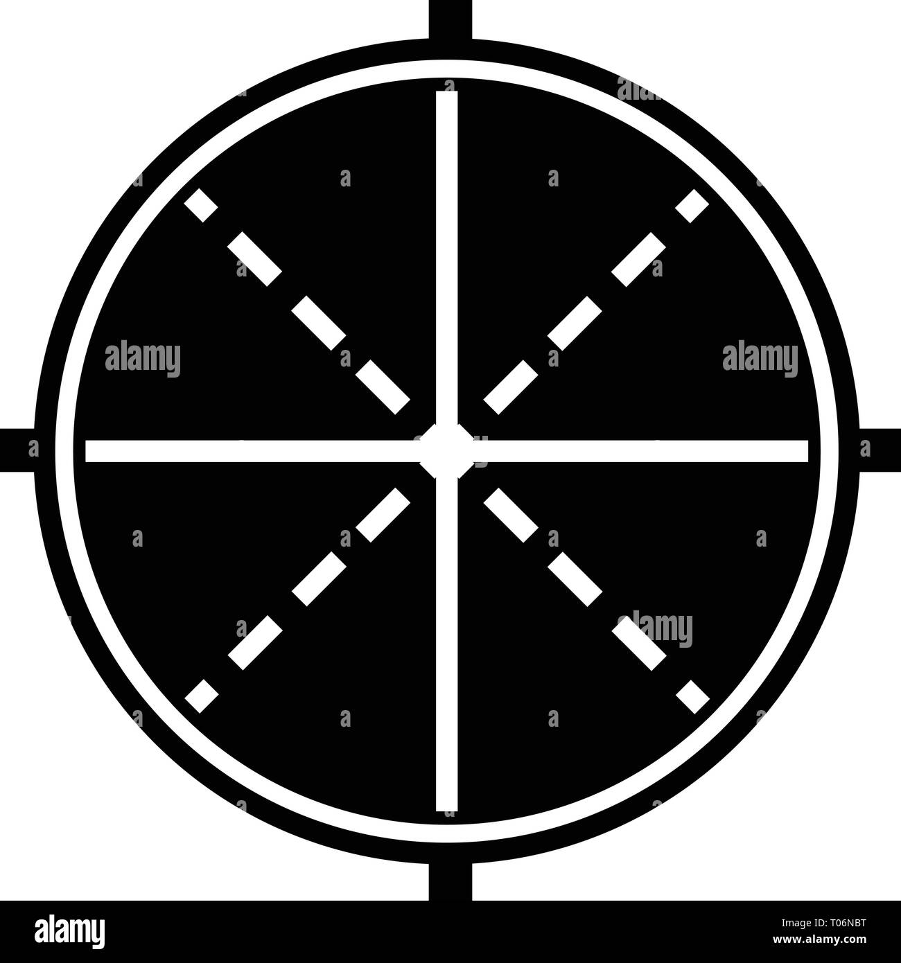 Sniper optical aim icon, simple style Stock Vector Image & Art - Alamy