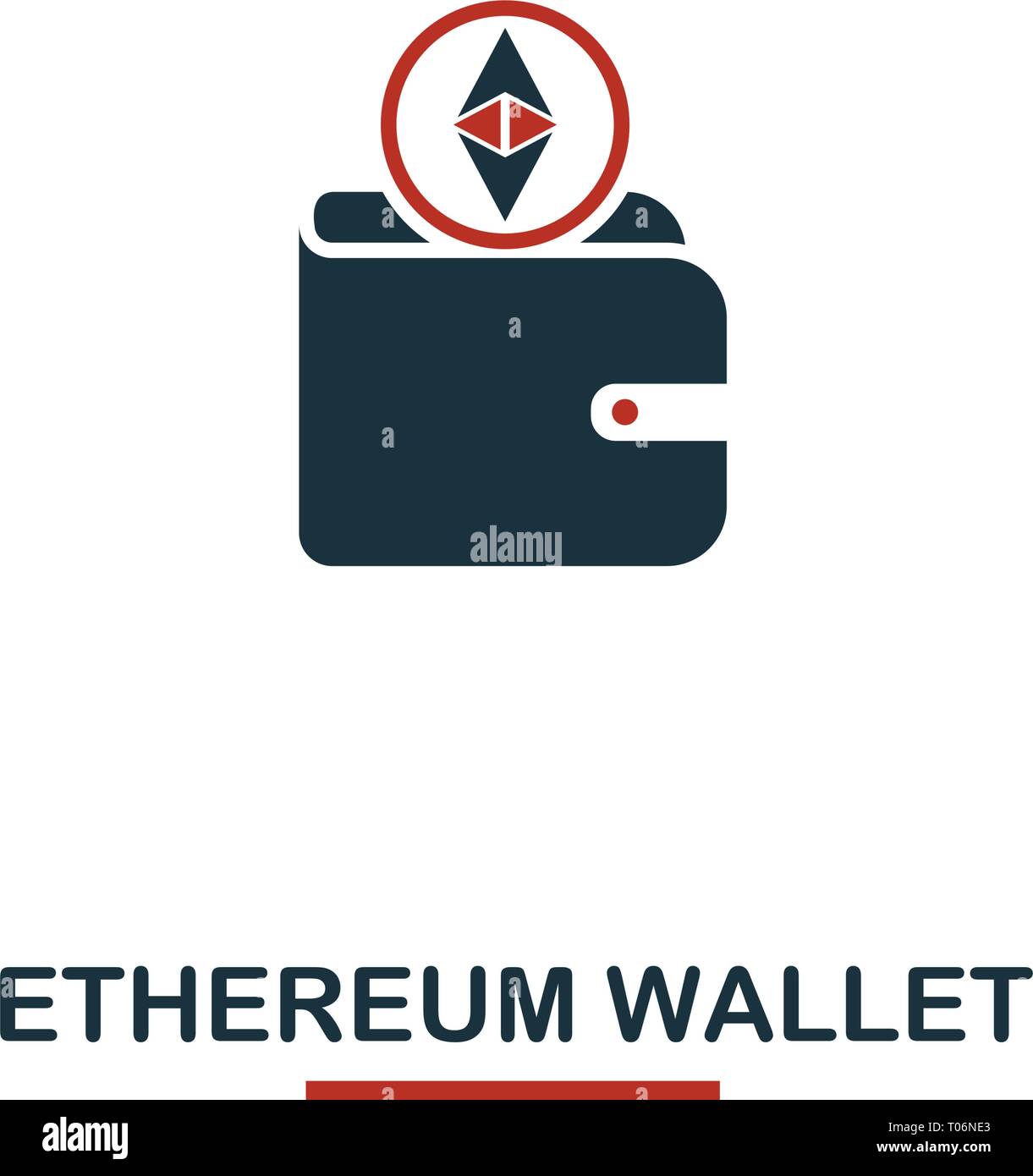 Bitcoin Wallet icon. Creative two colors design from crypto currency icons  collection. Simple pictogram bitcoin wallet icon for web design, apps, soft  Stock Vector Image & Art - Alamy