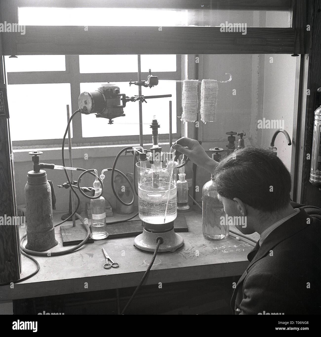 1950s, Leeds University, science experiments Stock Photo