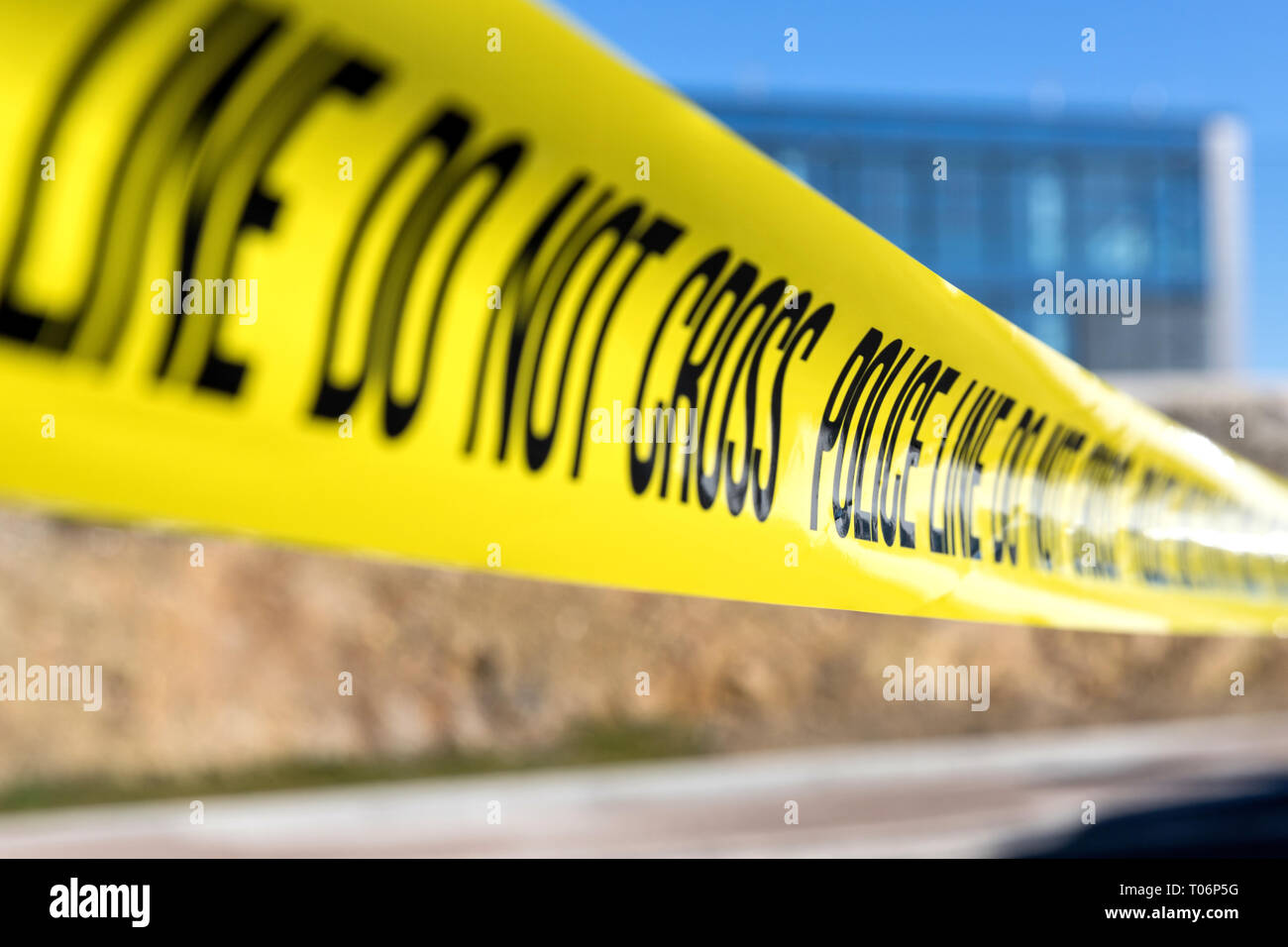 Crime scene tape us hi-res stock photography and images - Alamy