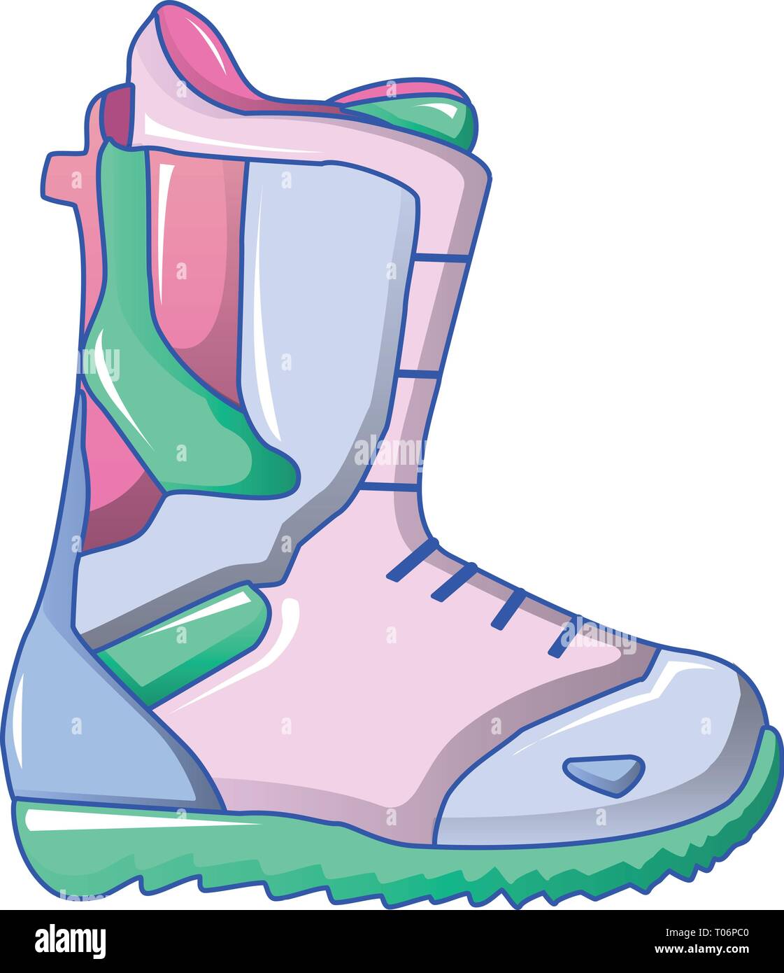 Ski boot icon, cartoon style Stock Vector Image & Art Alamy