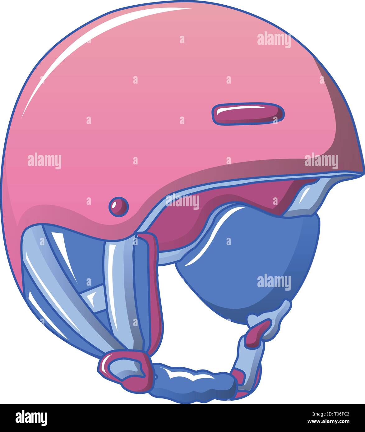 Ski helmet icon, cartoon style Stock Vector Image & Art Alamy